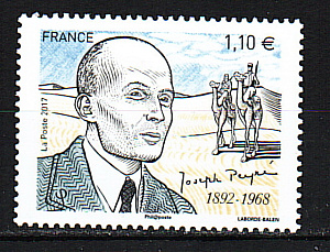 Франция, 2017, Жозеф Пейр, Писатель, 1 марка